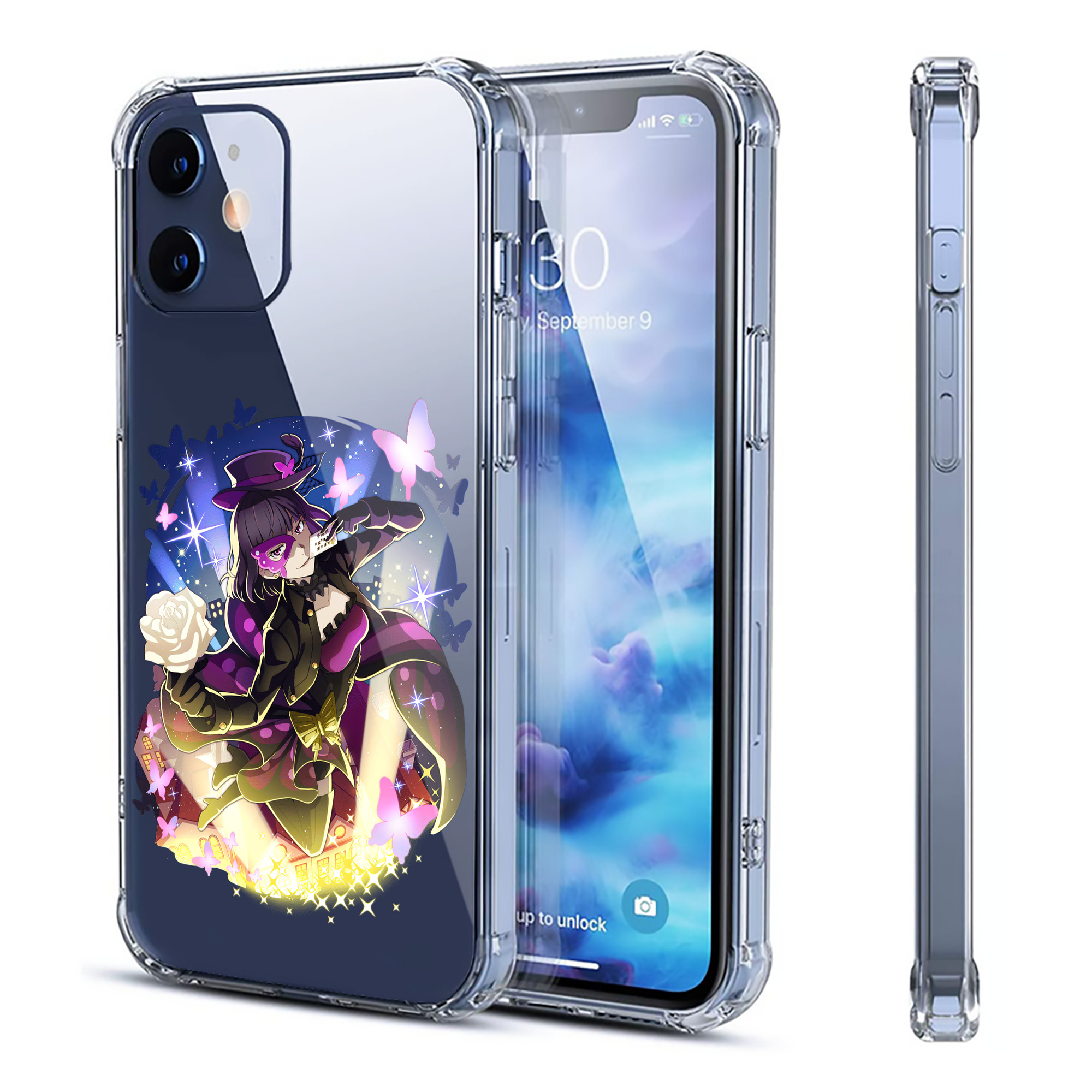 （画像用） 文豪ストレイドッグス Bungo Stray Dogs 【iPhone 12シリーズ対応】透明スマホケース（クリアソフトケース）
